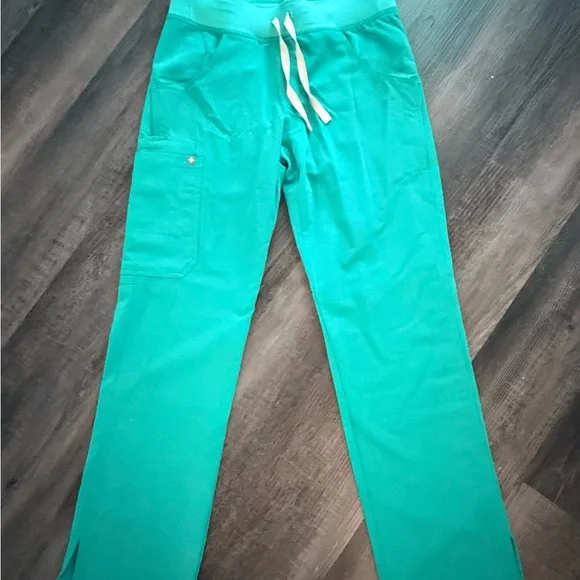 FIGS Yola Pant Teal Color - Picture 3 of 4